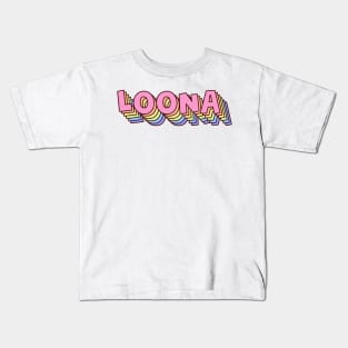 KPOP GIRLGROUP LOONA ORBIT FANDOM LOGO Kids T-Shirt